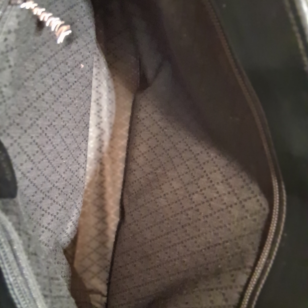 Black Tote Bag with Silver Accents - Picture 14 of 16